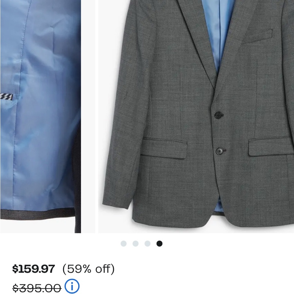 Original Penguin Gray Blazer - Picture 2 of 2
